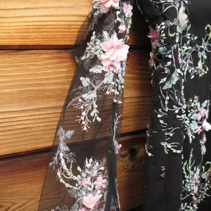 NWT Elliatt Gaia Black Floral Mini Dress Size L thumbnail 10