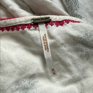 Free People Tulum Embroidered V-Neck mini boho peasant dress thumbnail 8