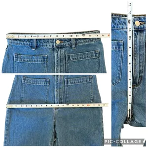 Rolla’s Sailor High Rise Wide Leg Jeans Women’s Sz 29 Blue Patch Pocket Spade thumbnail 7