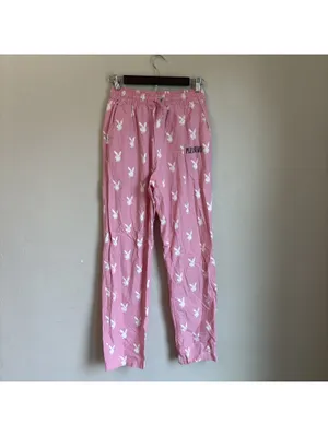 Pleasures x Playboy Pink All Over Print Beach Pants Lounge Trousers Small thumbnail 2