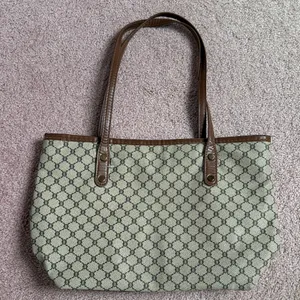 Brown Patterned Tote Bag thumbnail 1
