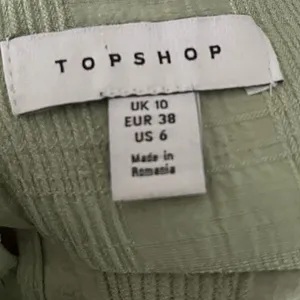 Topshop Textured Cold Shoulder Long‎ Sleeve Top Sage Green Women's 6 thumbnail 8