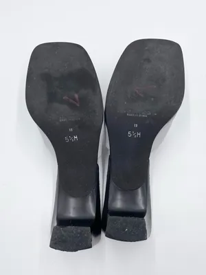 Vintage 90s Y2K Nine West Silver Square Toe Sandal Heels Size 5.5 Retro 2000s thumbnail 9