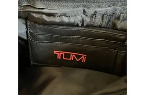 Tumi 9621D3 Alpha Black Leather Expandable Messenger shoulder Laptop thumbnail 4