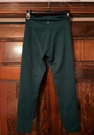 green athletic leggings thumbnail 2