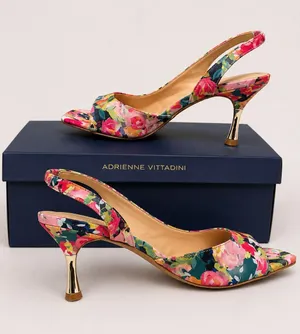 👠Adrienne Vittadini | Floral Slingback Heel-(NWT)👠 thumbnail 1