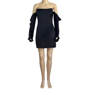 CAMILA COELHO Charlie Mini Dress, Black, Small thumbnail 11