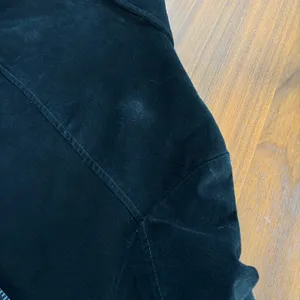 Vintage 90s Distressed Black Suede Leather Bomber Jacket Quilted Lining No Size thumbnail 13