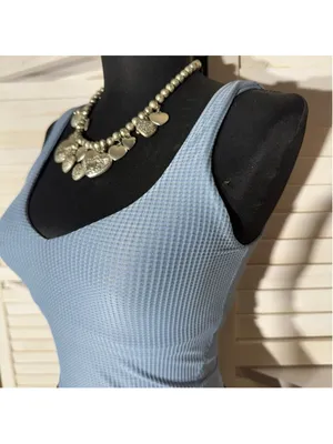 Lululemon ribbed softreme tank top cropped oasis blue athleisure activewear yoga thumbnail 9