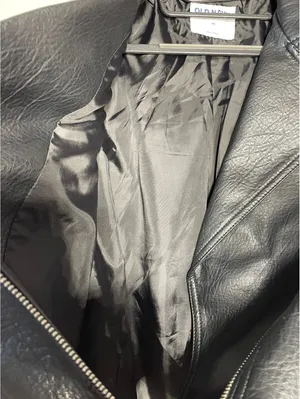 Old Navy FauxLeather Moto Biker Jacket Belt Grunge Street XS thumbnail 6