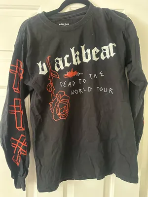 BLACKBEAR Tour Tshirt Black thumbnail 1