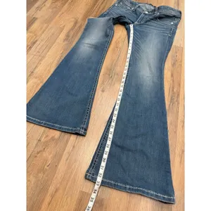 Express Bell Flare Low Rise Stretch Jeans Women's Size 10R Medium Wash Y2K Bootc thumbnail 9
