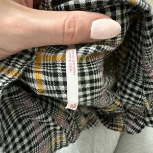Free People Break My Stride Oversized Plaid Long Sleeve Button Up Shirt Size XS thumbnail 5