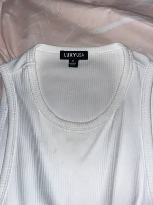 Rinestone Crop Top White Size M thumbnail 2