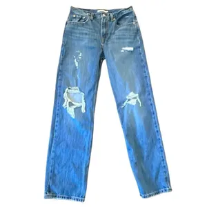 Levi’s low pro straight distressed dark wash jeans 27 thumbnail 4