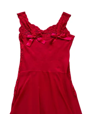 Vintage Victoria’s Secret Chiffon Lace Midi Slip Dress Romantic Feminine Boudoir thumbnail 6