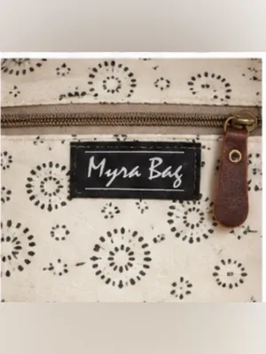 Myra Bag Southwestern Tapestry Hair-On-Hide Leather Tote Bag thumbnail 4