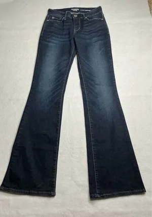 Denizen from Levis Modern Boot Cut Jeans Womens 2M 26x32 Dark Wash Denim Blue thumbnail 1
