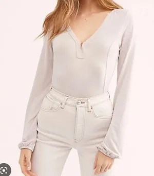 Free People Women's Top NWT Boho Travel Vacation Clean GIrl thumbnail 3
