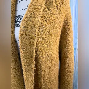 Anthropologie Wool Blend Fluffy Long Line Open Front Fleece Style Coat Sz Lg EUC thumbnail 4