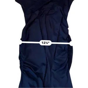 PinkBlush Navy Blue Maternity Maxi Dress‎ Women’s Size Small Ruched Sides thumbnail 8