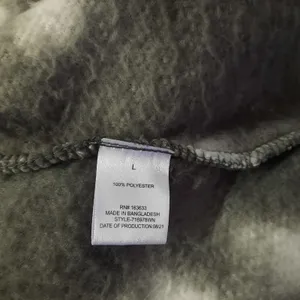 Buffalo Outdoors Sherpa Fleece Jacket Womens Large Gray Tie Dye Cozy Sweater thumbnail 8