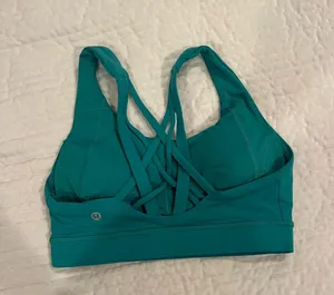 Lululemon Athletica Teal Sports Bra thumbnail 4