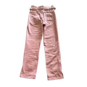 Isabel‎ Marant High Waisted Belted Jeans Size 36 (US 4) Pink Straight Leg thumbnail 9
