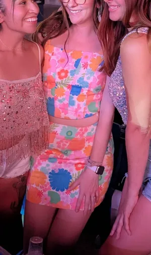 Pink Lily floral top and skirt thumbnail 6