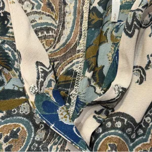 Free People Paisley Floral Mini Dress Small Boho Balloon Sleeve Fall Cottagecore thumbnail 11