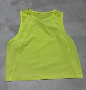 Lululemon Neon Yellow Performance Tank Top thumbnail 1