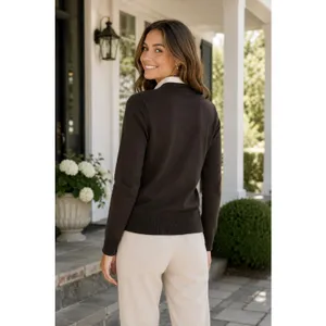 UNITED COLORS OF BENETTON Argyle Wool Blend V-Neck Sweater Preppy Size Small thumbnail 7