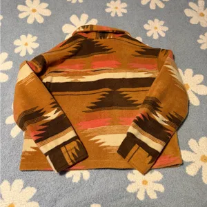Thread & Supply Multicolor Button Down Aztec Fleece Auria Jacket thumbnail 2