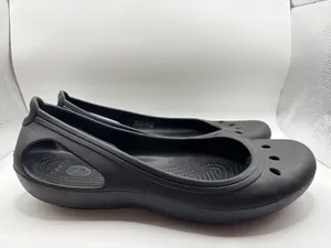 Crocs Kadee II Black Flats Slip On Comfort Casual Travel Work Lightweight Women 10 thumbnail 2