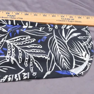 Marine Layer Allison Tropical Print Re-Spun Pull On Pants Women Small Black‎ thumbnail 7