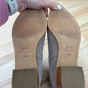 Marc Fisher Taupe Suede Ankle Booties thumbnail 8