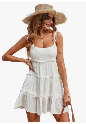 Amazon white sundress thumbnail 2