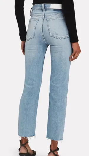 RE/DONE 70s Stove Pipe straight leg jeans thumbnail 2