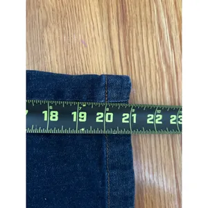 Pilcro Anthropologie Dark Wash Denim Barrel Cropped Wide Leg Pants‎ XSP Blue thumbnail 4