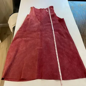 Free People Retro Love Suede Mini Dress Size S Red Boho Western thumbnail 7