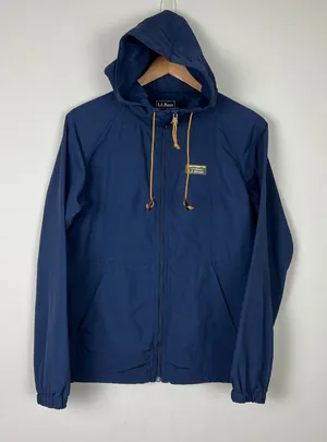 LL Bean Jacket Womens Small Navy Mountain Classic Full Zip Hoodie Lightweight S‎ thumbnail 1