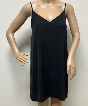 NWOT American Eagle Elegant Black Slip Dress size S thumbnail 1