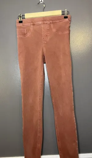 Spanx Pants Womens Small Pink Skinny Jegging Pull On Shaping Twill Stretch thumbnail 1