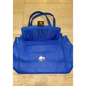 Kate Spade blue pebble‎ leather Tote Bag thumbnail 8