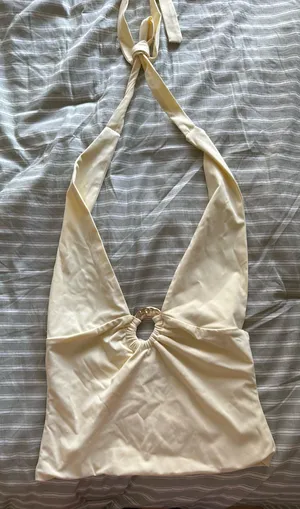 Edikted Billey Metal Ring Halter Top thumbnail 1