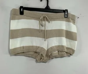 Womans NWT NOBO Pull On Sweater Short Shorts XXL 20 Tan White thumbnail 1