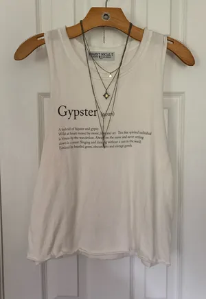Retro Project Social T White “Gypster” Muscle Tank thumbnail 1