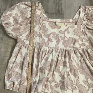 Maeve by Anthropologie Batia Textured Babydoll Top size LP thumbnail 7