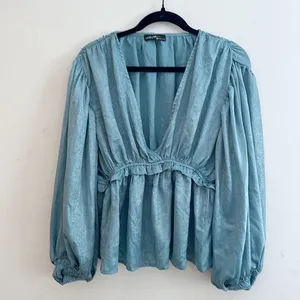 VICI | Sparkly Peplum Blouse thumbnail 1