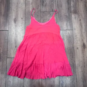 Altar'd State Coral Tiered Mini Dress Women's XS Boho Babydoll Sundress Summer thumbnail 5